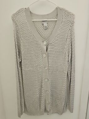 Chico's‎ Womens Button Up Cardigan Size 3